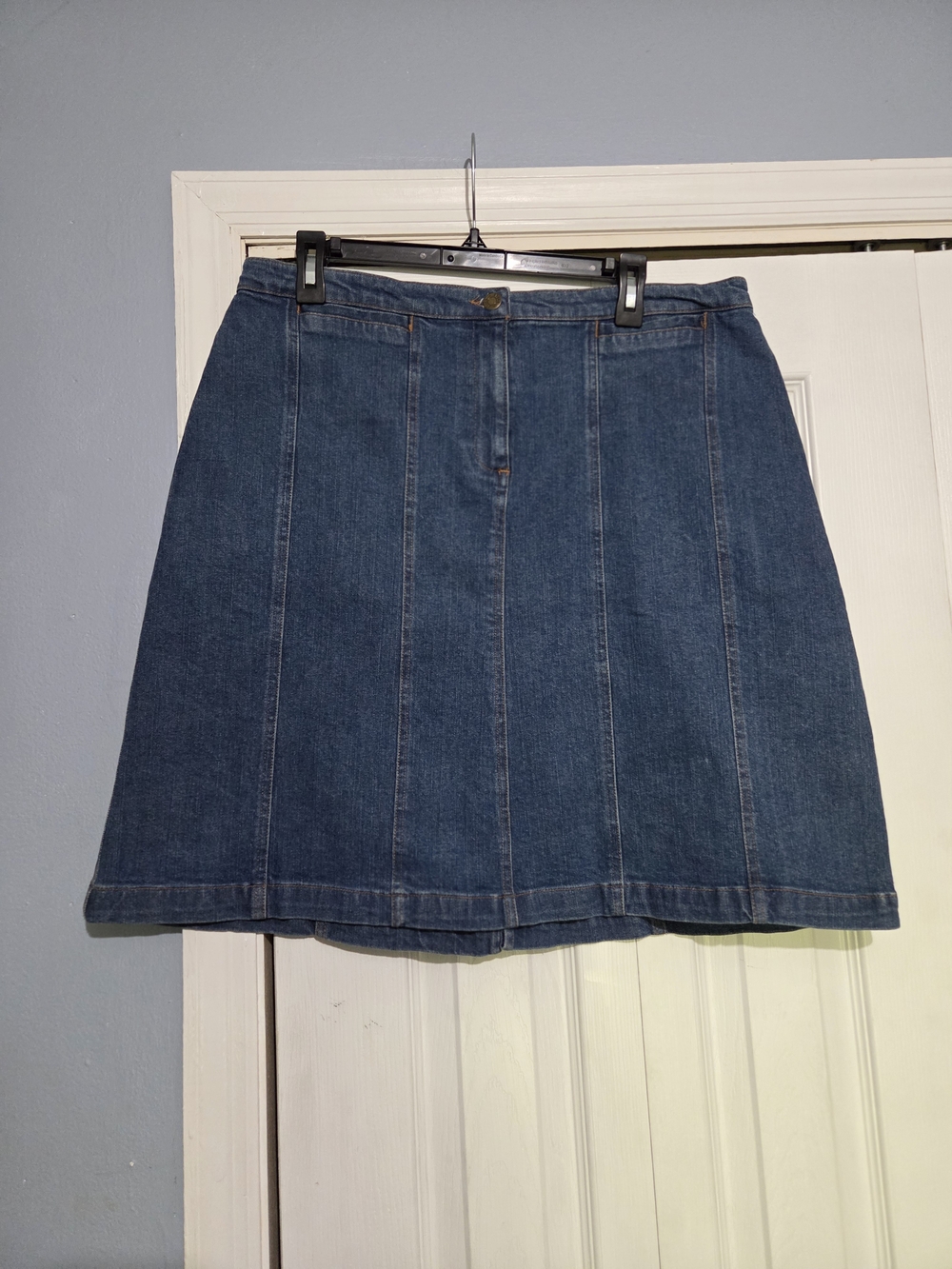 Women's Dark Blue Denim  Skirt